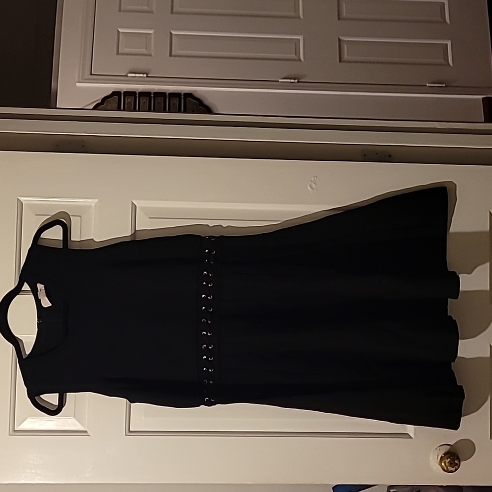 Michael Kors Womens Laced Sweater Dress black color size XL
